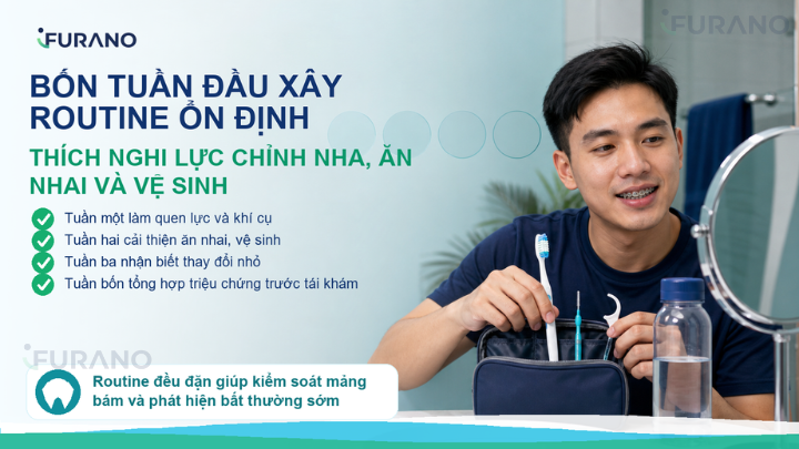 Bốn Tuần Đầu Niềng Răng: Từ Bỡ Ngỡ Đến Routine Ổn Định